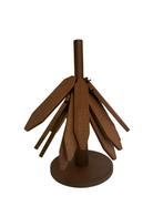 LIGNO PETAL – 3-delige houten onderzetterset (klein), Envoi, Neuf, Brun, Pouf