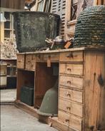 antieke bar toog balie winkelbalie dressoir oude houten lade, Enlèvement ou Envoi