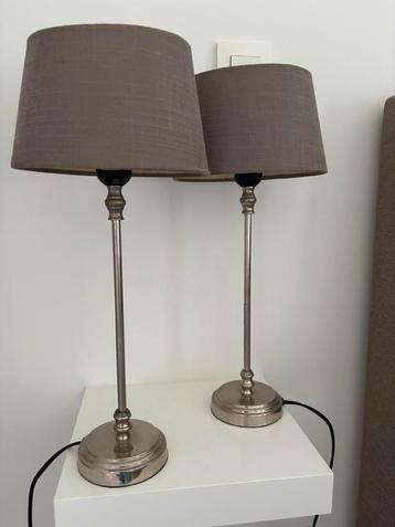 Paar tafellampen 45cm hoog e27 230V beschikbaar voor biedingen