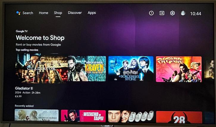 Philips 55’’4K UHD–Android-sans pieds,support mural possible, TV, Hi-fi & Vidéo, Télévisions, Comme neuf, LCD, 40 à 60 cm, 4k (UHD)