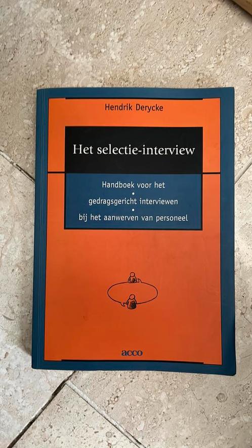 H. Derycke - Het selectie-interview, Livres, Conseil, Aide & Formation, Comme neuf, Enlèvement ou Envoi