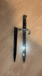 Korte belgische M1889 bayonet met schede, Verzamelen, Militaria | Tweede Wereldoorlog, Ophalen of Verzenden