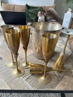 6 Champagne bekers met ijsemmer verzilverd, Antiek en Kunst, Ophalen