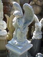ENGEL, beeld van een grote engel in gepatineerde steen, ruim, Nieuw, Steen, Engelenbeeld, Ophalen of Verzenden