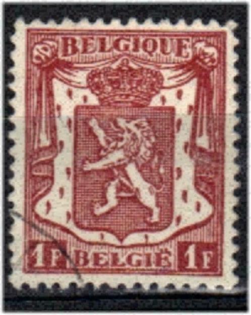 Belgie 1945 - Yvert/OBP 715a - Klein staatswapen 1 F. (ST), Postzegels en Munten, Postzegels | Europa | België, Gestempeld, Gestempeld