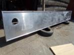 RVS Spoeltafel met dubbele spoelbakken 4m60 l - 62 cm br, Ophalen, Gebruikt