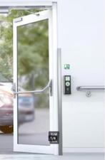 verschillende nooddeuren met pushbar, Ophalen, Glas