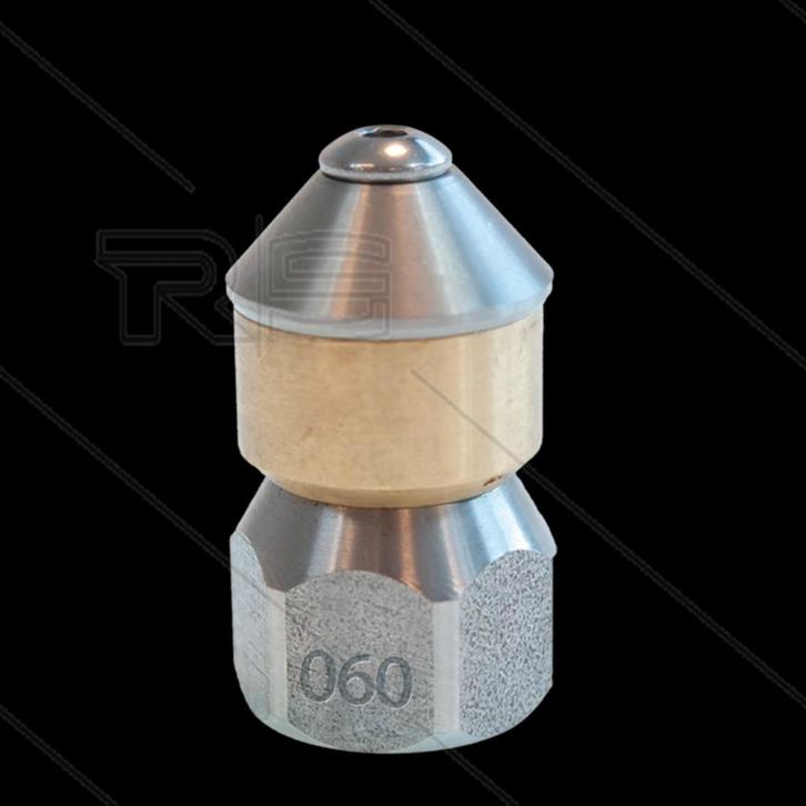Roterende RVS Nozzle 25mm 3-Jets 0.060, Auto diversen, Overige Auto diversen, Verzenden