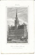 1844 - Brussel stadhuis / Bruxelles maison de ville, Antiquités & Art, Envoi