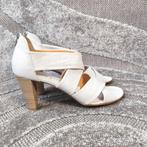 Voltan dames sandaal pump High heels wit leder eu 40.5, Ophalen of Verzenden, Wit