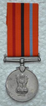Medaille, India RAKSHA Medal 1965, Op naam, Zg, Ophalen of Verzenden, Landmacht, Lintje, Medaille of Wings