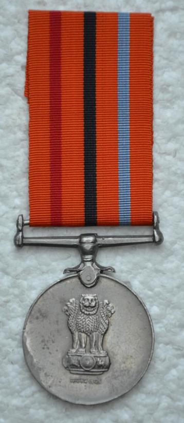 Medaille, India RAKSHA Medal 1965, Op naam, Zg