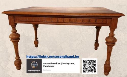 Table bois massif en Pitchpin, Antiquités & Art, Antiquités | Meubles | Tables, Enlèvement