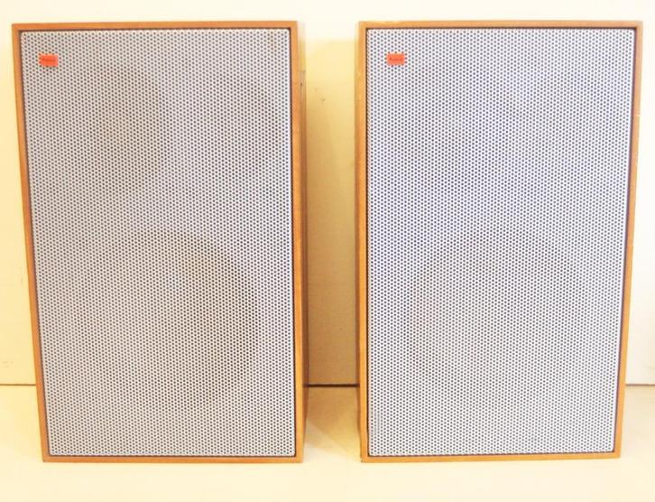 Heco P-2302 Luidsprekers / Jaren 70 / Made In Germany, Audio, Tv en Foto, Luidsprekerboxen, Zo goed als nieuw, Front, Rear of Stereo speakers