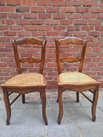 antieke houten stoelen met rieten zitting, Antiek en Kunst, Ophalen