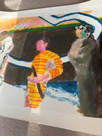 Raveel Een moeilijk gesprek offset, Antiek en Kunst, Ophalen of Verzenden