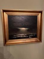 Schilderij ‘Zeezicht’, Ophalen of Verzenden, Zo goed als nieuw, Minder dan 50 cm, 50 tot 75 cm