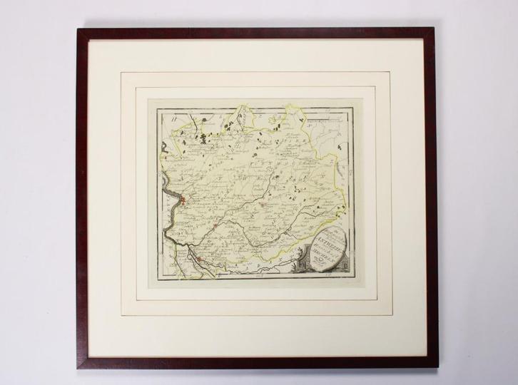 gravure: De markgraafschap Antwerpen en heerschap Mechelen, Antiek en Kunst, Kunst | Etsen en Gravures, Ophalen of Verzenden