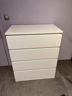 Ikea malm ladekast mat wit, Huis en Inrichting, Ophalen, Gebruikt, 100 tot 150 cm, 50 tot 100 cm