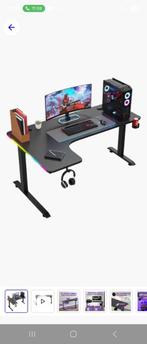 Gamebureau met led, Huis en Inrichting, Bureaus, Ophalen, Zo goed als nieuw, Bureau