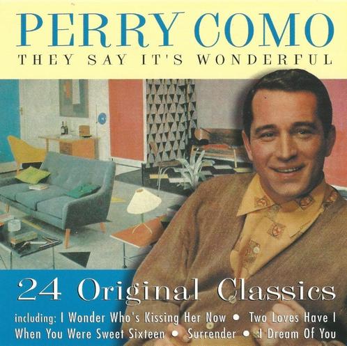 CD * PERRY COMO - THEY SAY IT'S WONDERFUL - 24 ORIGINAL HITS, Cd's en Dvd's, Cd's | Pop, Zo goed als nieuw, 1960 tot 1980, Ophalen of Verzenden