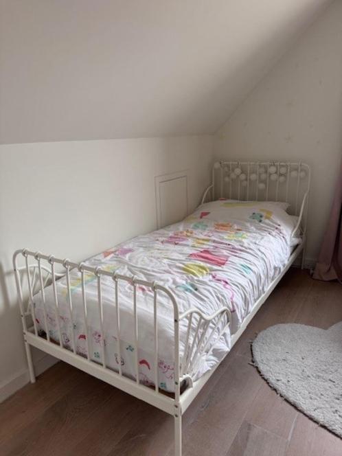 1persoonsbed incl pocketveringmatras en beddengoed, Kinderen en Baby's, Kinderkamer | Bedden, Zo goed als nieuw, 180 cm of meer