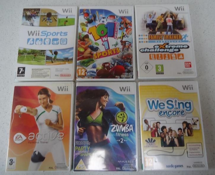 Lot 5 met 4 WII Spelletjes in prima staat !!, Games en Spelcomputers, Spelcomputers | Nintendo Wii, Zo goed als nieuw, Ophalen of Verzenden