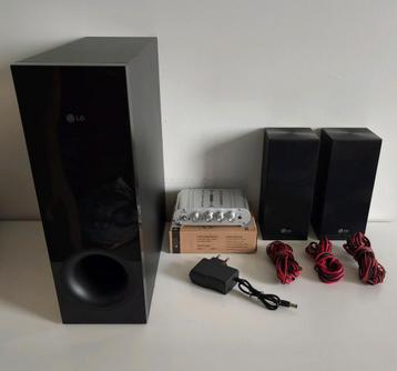 Ensemble Mini Ampli 2.1 - 3X50W  + enceintes et subwoofer LG beschikbaar voor biedingen