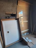 Bac acrylique 120 x 90 cm et paroi fixe hauteur 200 cm, Enlèvement, Comme neuf, Douche