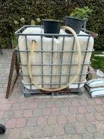 Regenwaterton 1000 liter met stalen onderzijde., Ophalen