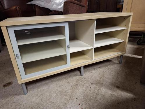Ikea kast/ dressoir / tv meubel met planken en 1 glazen schu, Huis en Inrichting, Kasten |Televisiemeubels, Gebruikt, Minder dan 100 cm