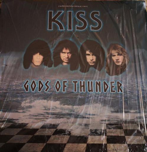LP KISS - Gods of Thunder - Blauwe vinyleditie, Cd's en Dvd's, Vinyl Singles, Nieuw in verpakking, Rock en Metal, Overige formaten