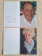 Bidprentje oud wielrenner Briek Schotte en vrouw, Ophalen of Verzenden, Bidprentje
