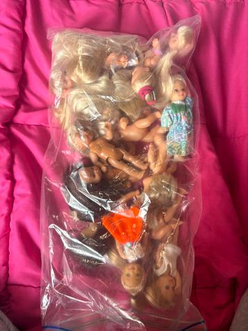 lot kleine barbies beschikbaar voor biedingen