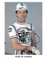 roger de vlaeminck - fotokaart + handtekeningen  Daf, Ophalen of Verzenden
