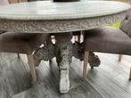 Jacht eettafel uitschuifbaar., Huis en Inrichting, Ophalen, Gebruikt, 100 tot 150 cm, Eikenhout