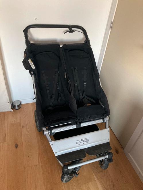 Mountain buggy duet met veel extra’s, Kinderen en Baby's, Buggy's, Gebruikt, Overige merken, Duomodel, Regenhoes, Verstelbare rugleuning