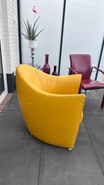 Leolux Sjamaan lederen fauteuil, Huis en Inrichting, Fauteuils, Ophalen