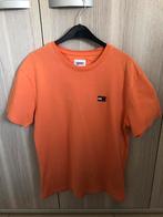 T-shirt Tommy Jeans - oranje, Ophalen, Maat 48/50 (M), Oranje, Gedragen