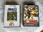 Sega Mega Drive 2x Game + doos boekje Fifa95 Ultimate soccer, Games en Spelcomputers, Games | Sega, Sport, Ophalen of Verzenden