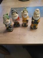 4 oude tuinkabouters, Ophalen of Verzenden, Gebruikt, Tuinkabouter