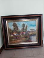 Schilderij W.Hoesen, Enlèvement