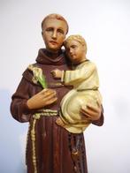 Religion Saint Antoine avec enfant belle statue H 30💑😻🐶⛪, Antiquités & Art, Enlèvement ou Envoi