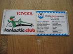 Vintage Sticker Toyota Fantastic Club Toyota Holiday Service, Ophalen of Verzenden, Nieuw, Overige typen