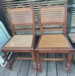 Stoelen met rieten zitvlak, Huis en Inrichting, Stoelen, Ophalen, Gebruikt