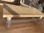 Salontafel  en chêne massif 130 x 57 x h 48, Ophalen, Gebruikt, Rechthoekig, Eikenhout