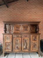 Eikenhouten dressoir en tafel, Huis en Inrichting, Ophalen, Gebruikt, Henri II, Minder dan 4 stoelen