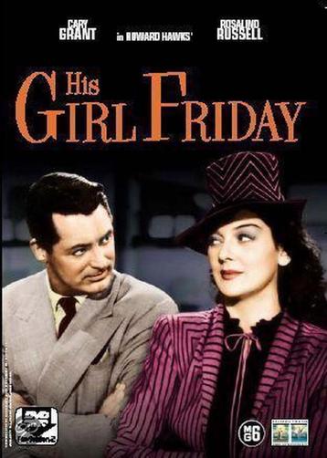 His girl friday met Cary Grant, Rosalind Russell, 