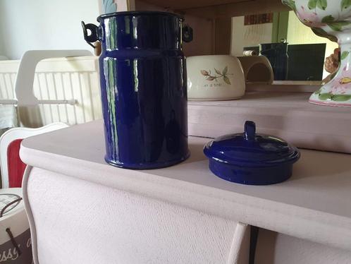 Email melkkan brocant marineblauw, Antiek en Kunst, Curiosa en Brocante, Ophalen of Verzenden