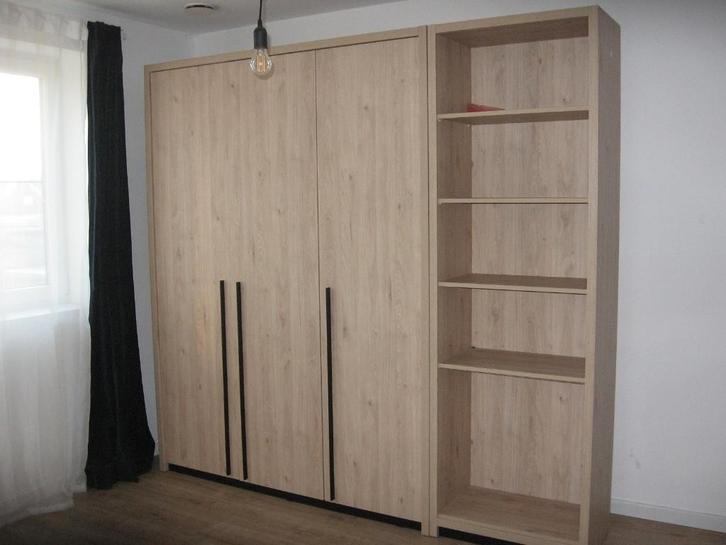 3 deurs kledingkast + open legkast Gero, Huis en Inrichting, Kasten | Kleerkasten, Zo goed als nieuw, 200 cm of meer, 50 tot 75 cm